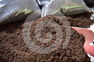 Bio fertilizer earthworm manure for plants