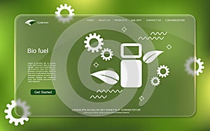 Bio fuel, clean energy vector concept