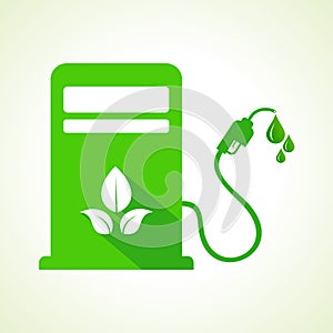 Bio fuel concept with petrol pump machine
