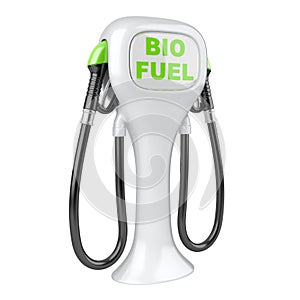 Bio fuel concept with petrol pump machine.