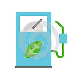 Bio fuel dispenser, Clean energy concept Flat icon