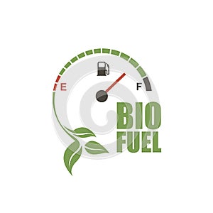 Bio fuel gauge icon