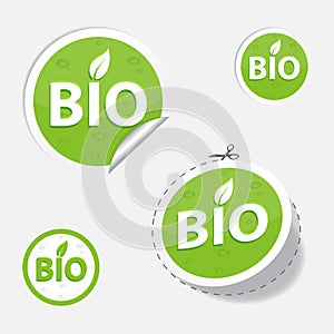 Bio green labels