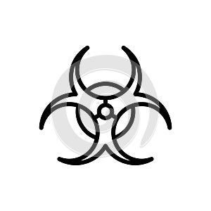 Bio hazard icon flat vector template design trendy