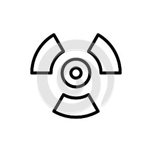 Bio hazard icon flat vector template design trendy