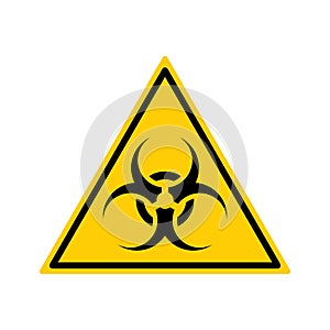 Bio-hazard sign. Symbol of biological threat alert. Vector illustration.
