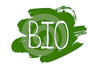 Bio healthy organic food label and high quality product badges. Eco, 100 bio and natural product icon. Emblems for cafe
