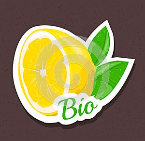 Bio lemon tag