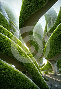 bio organic architecture, concept art
