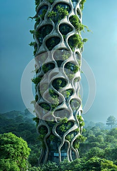 bio organic architecture, concept art