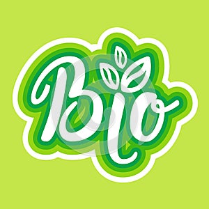 Bio Organic Eco Food Stickers Healthy Lifestyle