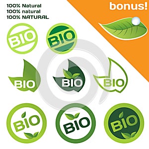 Bio or organic logo