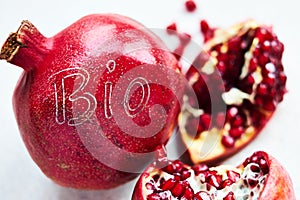 Bio organic pomegranate fruit