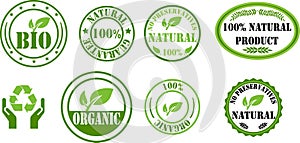 Bio and organic stamps