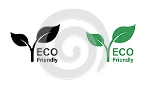 Bio Plant Stamp. Eco Friendly Emblem for Product. Ecological Organic Plant Symbol for Healthy Food. Natural Green Leaf