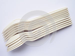 Bio plastic spoons and forks