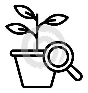 Bio research, Isolated Vector icon which can easily modify or edit