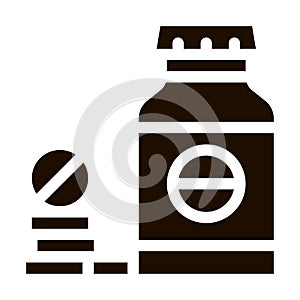 Bio Supplements Drugs Bottle Vector Icon