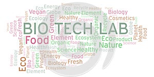 Bio Tech Lab word cloud.