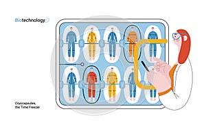 Bio Technology flat vector illustration