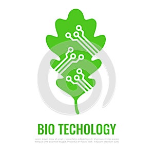 Bio technology vector icon