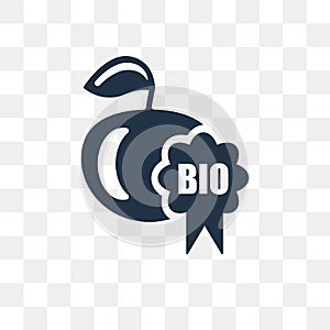 Bio vector icon isolated on transparent background, Bio transpa photo