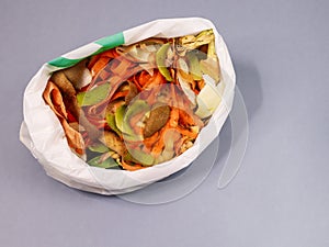 Biological waste in the package.