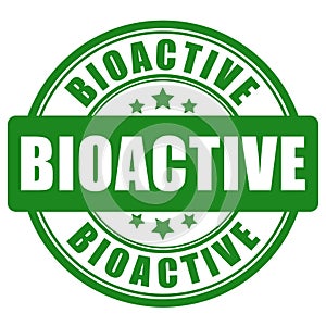 Bioactive green circle sign photo