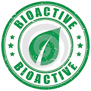 Bioactive green stamp photo