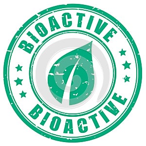 Bioactive rubber stamp