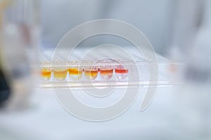 Biochemical analysis and Chemical analysis in Lab.