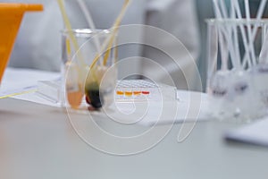 Biochemical analysis and Chemical analysis in Lab.