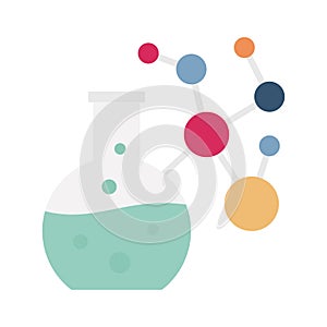 Biochemical Color Vector icon which can easily modify or edit