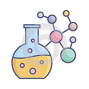 Biochemical fill vector icon which can easily modify or edit