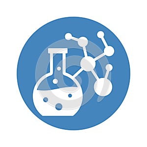 Biochemical glyph background icon which can easily modify or edit