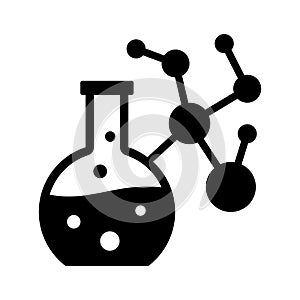 Biochemical glyph vector icon which can easily modify or edit