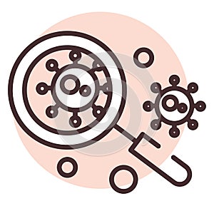 Biochemistry bactery, icon