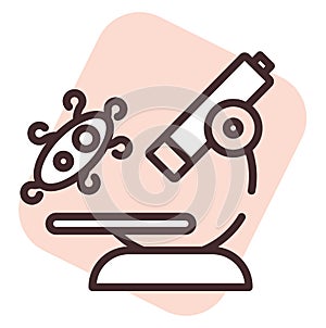 Biochemistry bactery, icon