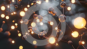 Biochemistry Molecule, illustration of a biochemical molecule.