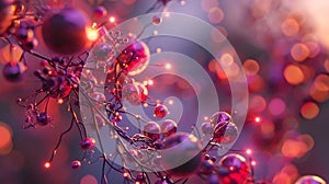 Biochemistry Molecule, illustration of a biochemical molecul.