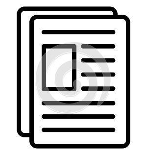 Biodata Isolated Vector Icon that can be easily modified or edit