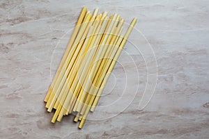 Biodegradable compostable natural straws, made from cane