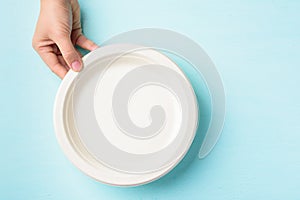 Biodegradable plate, Compostable plate or Eco friendly disposable plate