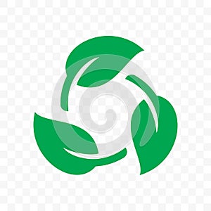 Biodegradable recyclable plastic free package icon. Vector bio recyclable degradable label logo