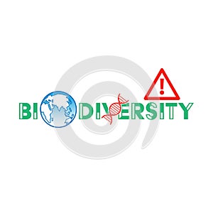 Biodiversity Crisis Typograph