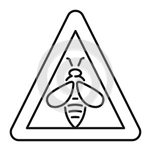 Biodiversity loss black line icon. Extinction animal species. Isolated vector element. Outline pictogram for web page