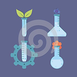 bioengineering chemical flasks