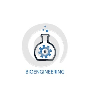 Bioengineering concept 2 colored icon