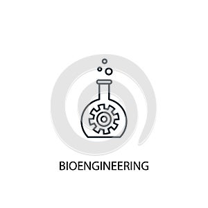 Bioengineering concept line icon. Simple