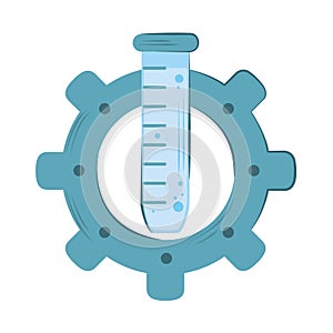 bioengineering gear flask chemical